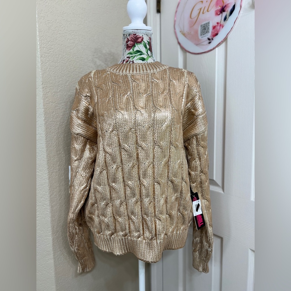 Luxurious Metallic Sweater
